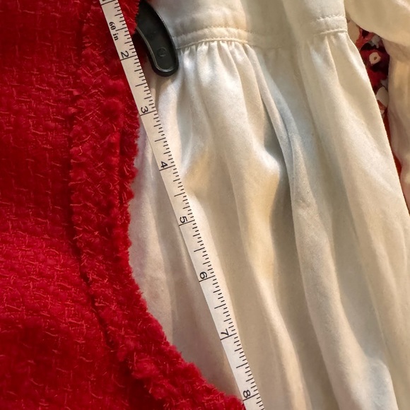 NWOT Kate Spade Size 6 Red tweed sleeveless flounce bottom dress - Picture 13 of 13